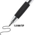 Inc. ClipClicks Retractable Ballpoint Pens, 75 Count, Bulk 1.0-mm Medium-Point Pen Set with Comfort Grip