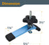 POWERTEC T-Track Hold Down Clamp, 71168, 5-1/2 L x 1-1/8 W, 2 Pack, Blue Black for Woodworking