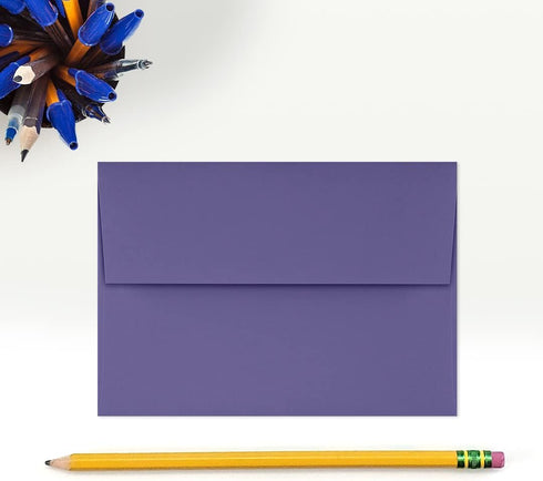 LUXPaper 4Bar A1 Invitation Envelopes | 3 5/8" x 5 1/8" | Peel & Press | 80lb. Text | Wisteria Purple | 50 Qty