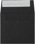 LUXPaper Square Invitation Envelopes, Midnight Black - Peel & Press, 3 1/4" x 3 1/4", 50 Qty, 80lb. Text