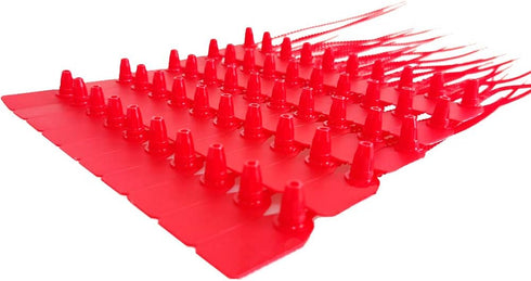 100 Pcs Plastic Tamper Seals, Fire Extinguisher Tags, Pull-Tite Security Retail Anti-Theft, 250mm Length, Red
