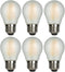 AMDTU E26 Globe Light Bulbs, Frosted G16.5, 60 watt, 600lm, 2700k Soft White, 6 Pack