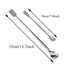 1Set Stainless Steel Micro Sampling Spoons Spatula Combination Reagent Spoons Laboratory Supplies (Pack of 4)