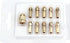 11pcs 4-jaw Copper Drill Chuck Collet Set for Mini Electric Grinder, 0.5-3.2mm Tool Accessories