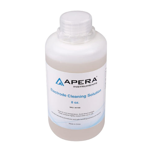 Apera Instruments Electrode Cleaning Solution, 8oz Bottle for pH/ORP/Conductivity Probe Cleaning