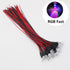 20pcs/lot DC12V F5mm Round Pre-Wired Water Clear LED Light Bulb for DIY Home Decoration (RGB Fast)