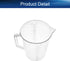 Bettomshin 3000ml Metric Straight Shape Plastic Graduated Beaker with Handle, Transparent Lab Measuring Cup