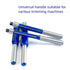 WSDMAVIS 4Pcs/Set Trimming 4PCS 1/4 Sets Biaxial Tool Router Router Bits Shank Flush Trim Top Bearing and Bottom