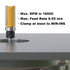 1/4 Inch 1/2 Inch 1 Inch FivePears Pattern Flush Trim Router Bit Shank, Cutting Diameter, Cutting Length, Top Bearing
