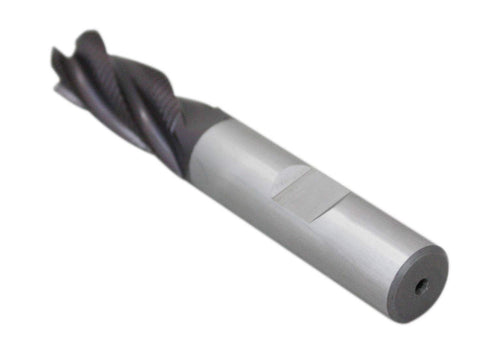Accusize Industrial Tools M42 8% Cobalt Tialn Roughing End Mill, 1/2'' x 1/2'' x 1-1/4'' Flt Length, 1102-0012