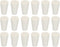 MECCANIXITY Rubber Tapered Plug 8mm to 13mm White Solid Test Tubes Bungs Stopper for Lab Home, 36 Pieces