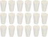 MECCANIXITY Rubber Tapered Plug 8mm to 13mm White Solid Test Tubes Bungs Stopper for Lab Home, 36 Pieces