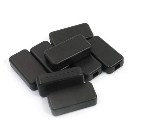 YXQ Power Project Enclosure Case, 40mmx20mmx11mm, Waterproof Junction Box, Plastic Black, 12-Pack