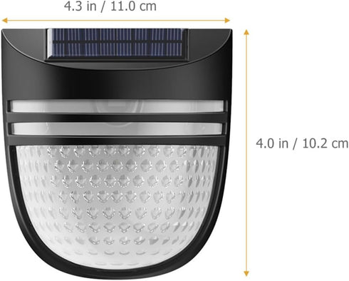 Ipetboom Solar Wall Lamp Outdoor Garden Fence Light Energy Saving LED Decorative Wall Sconce for Courtyard Patio