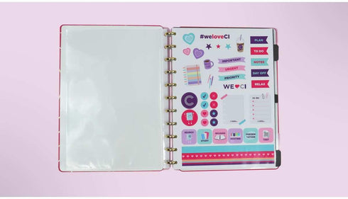 Smart Notebook, Large, 15x280mm, 80 Sheets, Model: CIGD4128, Pink Color