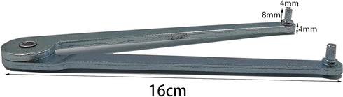Universal Adjustable Wrench Pin Spanner for Angle Grinder with Drilled Holes (4mm)