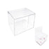 1PC U-Slot Dental Bib Dispenser Storage Box with Cover, Durable Acrylic Dental