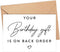 BurkeDesign Your Birthday Gift Is On Back Order Card - Pregnancy Announcement -