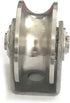 Chiloskit Sliding Gate 304 Stainless Steel Roller Wheel Bearings, 2 inch U Groove Pulley Wheels for Swing/Sliding Gate