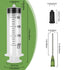 4 Pack 200ml Syringes with 55.1” Tube and 14G 1.5” Needle, Sterile Luer Lock Individually Packaged for Scientific Labs