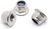 M6-1.0 Flange Nylon Insert Lock Nuts - Flanged Locknuts, Stainless Steel 18-8, 25 PCS
