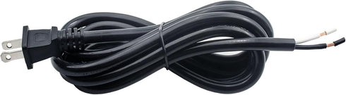 14 Gauge Replacement Power Cord, 2 Prong 6.46Ft Cable for Appliance, NEMA 1-15P 110V 115V 120V Pigtail