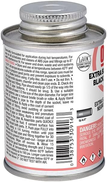 Oatey Oatey-30916, 4 oz, Black