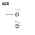 DTGN 3/16-24(UNC) 20Pack 304 Hex Nuts - - Good for Home Garage Repair - Stainless Steel Hexagonal Nuts - Silver Tone