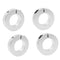 TTZEZE Aluminum Alloy Shaft Collars, 4 PCS Metal Stop Collar Clamp, 40mm ID, 70mm OD, 18mm Width for Wheel Barrow Axle