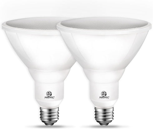 ENERGETIC PAR38 LED Flood Light Bulb, 5000K Daylight, 90W Equivalent, 11W Efficient, 900 Lumens, 2 Pack, Wet Rated