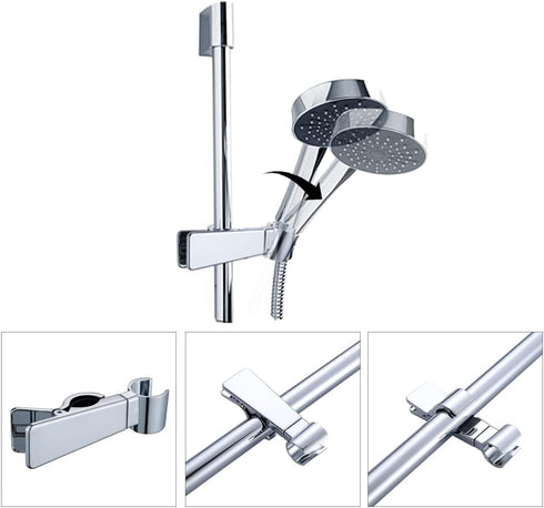 Fox Baby 20-25MM Adjustable Shower Head Holder for Slide Bar,Universal O.D, Rail Head Bracket Holder for Slide Bar