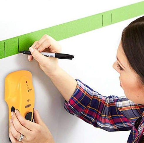 3/4 inch Stud Finder Wall Scanner Wood and Metal Detector Sensor for Thickness Wall (Yellow)
