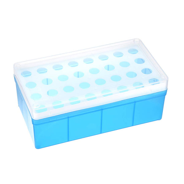 uxcell Tube Rack, Polypropylene 32-Well Blue for 5ml
