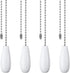 GSHLLO 4 Pcs 33.4cm Vintage Ceiling Fan Pull Chain Replacement Wooden Lighting Pull