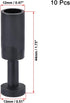 uxcell Push to Connect Fittings, Cap Style Pneumatic Blanking Plugs, Fit for 12mm Inner Dia. Air Hose Tube Pipe, Plastic, Black, Pack of 10 by uxcell