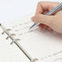 Clear A5 Refillable Notebook Binder with 90 Sheets Lined Paper, Silver 6-Ring Soft Transparent PVC Cover
