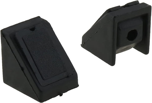 E-outstanding 10PCS 90 2 Plastic Corner Brace Black Plastic Furniture Corner Braces, Shelf Cabinet Door Degree Holes