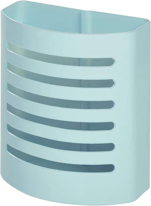 iDesign 85176 Magnetic Modern Pen and Pencil Holder for Kitchen Locker Home Office, Set of 1, Mint Blue