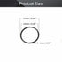 Othmro 50Pcs Nitrile Rubber O-Rings 0.03in Wire Dia 0.66in OD Metric Sealing Nitrile NBR Rubber Washers Round Buna-N O-Ring for Air Sealing Professional Plumbing Car Repair Air Connections Black