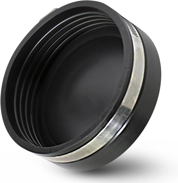 3972 Flexible PVC Pipe Cap with Stainless Steel Clamps, 5.5" Inner Diameter for 5" Nominal Pipe, Black