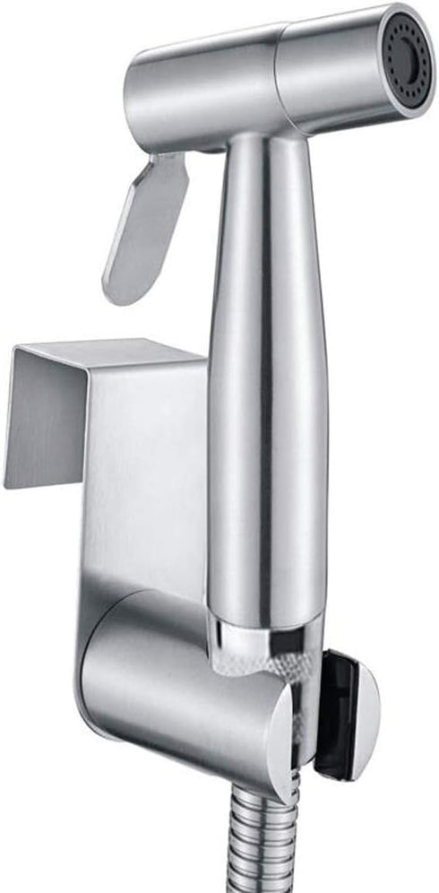 Bidet Sprayer Head, Stainless Steel Handheld Kit with Hook, Easy to Install for Personal Hygiene