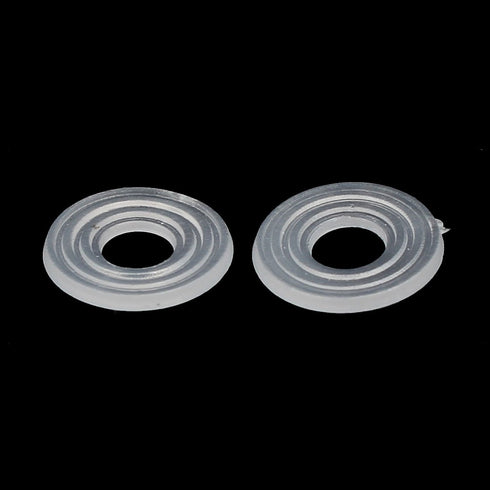 uxcell Plastic Flat Washers, 10mm OD 4mm ID 1mm Thickness, Sealing Gasket for Faucet Pipe, Pack of 100
