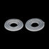 uxcell Plastic Flat Washers, 10mm OD 4mm ID 1mm Thickness, Sealing Gasket for Faucet Pipe, Pack of 100