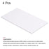 MECCANIXITY ABS Plastic Sheet 7x4x0.2 Inch, White Styrene Sheets for Building Model DIY Crafts (4 Pcs)