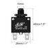 uxcell 5Pcs Thermal Overload Protector 12A AC 125/250V Push Button Reset Circuit Breaker