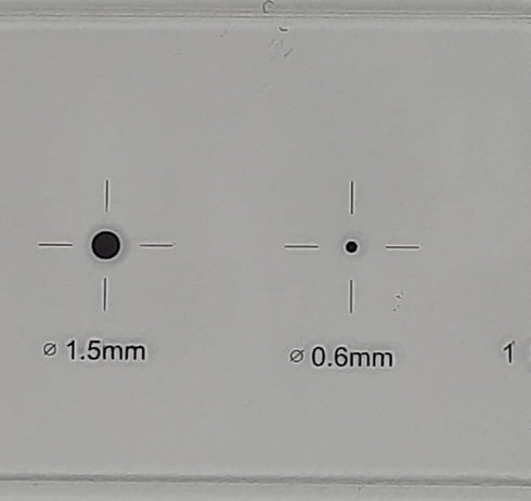 High Precision Ocular Micrometer, Microscope Stage Micrometer Calibration Slide with 5-Scales and 0.01mm