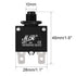uxcell 2Pcs Push Button Reset Circuit Breaker, Thermal Overload Protector AC 125/250V 4A