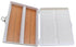 Heathrow Scientific HD15994E White Cork Lined Microscope Slide Box, 100 Place, 8.25" x 7" x 1.3"