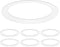 Luxrite 6 Pack White Goof Trim Ring for 5/6 Inch Recessed Lights
