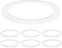 Luxrite 6 Pack White Goof Trim Ring for 5/6 Inch Recessed Lights